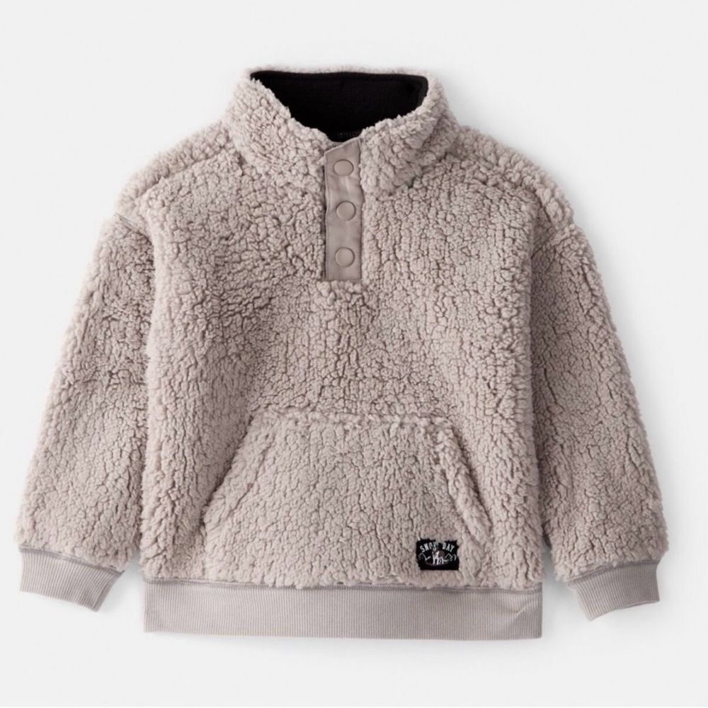 Carter's Cozy Sherpa Pullover Sweatshirt
Beige for Toddlers.